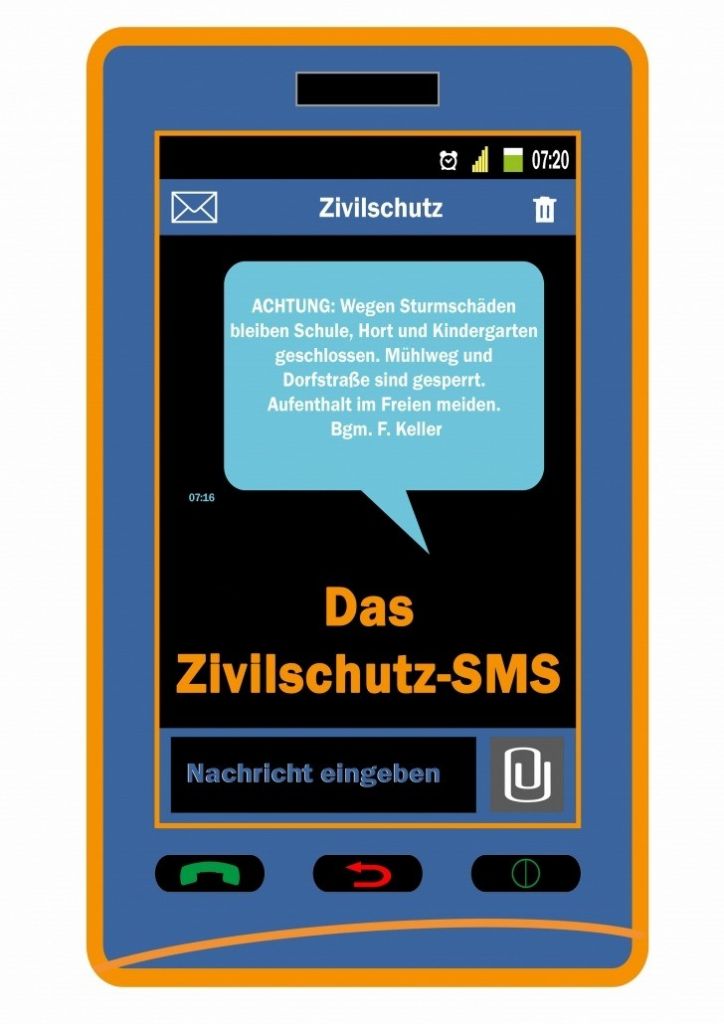 Das Zivilschutz-SMS ist eine wertvolle Ergänzung zur Warnung und Aalarmierung im Katastrophenfall.