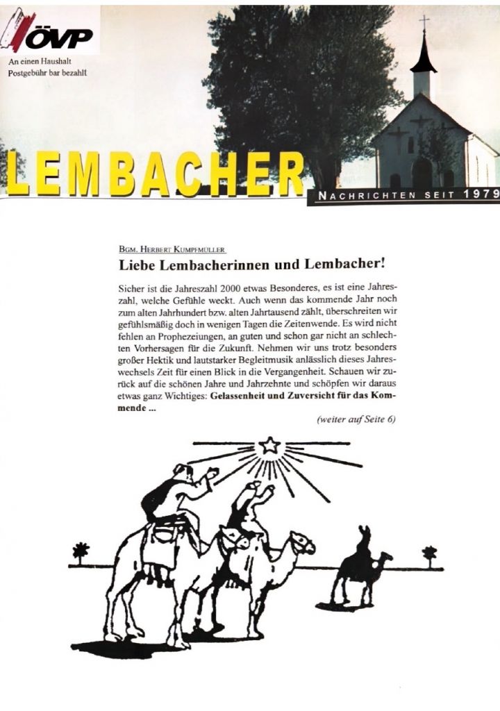 Gemeindezeitung Lembach Dezember 1999