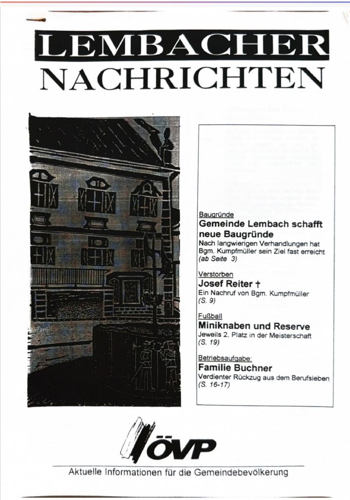 Gemeindezeitung Lembach Juni 1995