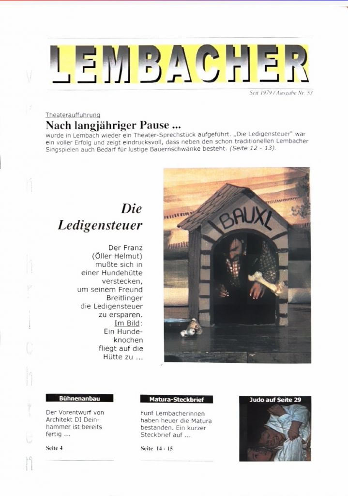 Gemeindezeitung Lembach Juli 1999