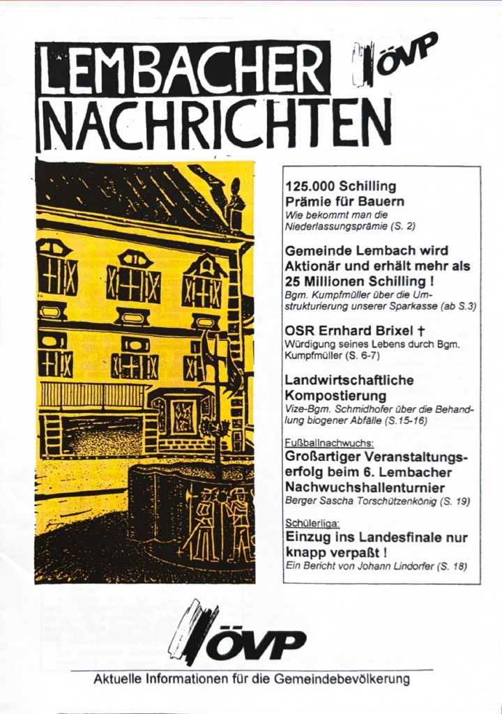 Gemeindezeitung Lembach März 1995