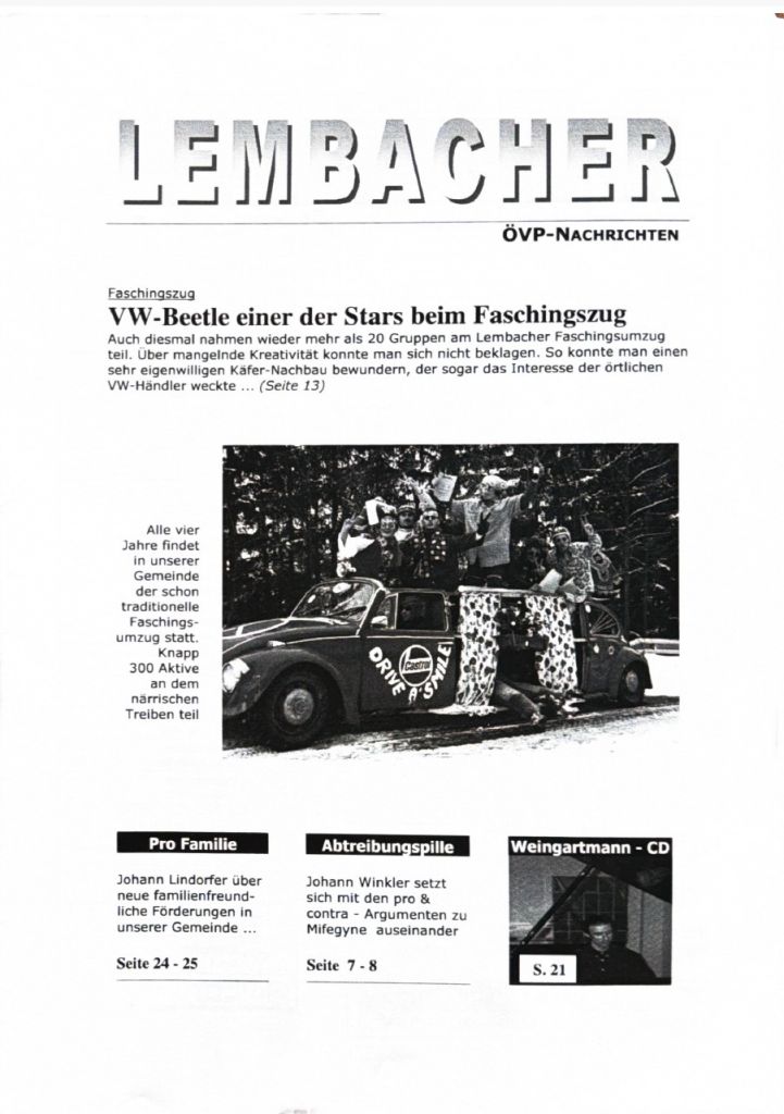 Gemeindezeitung Lembach März 1999