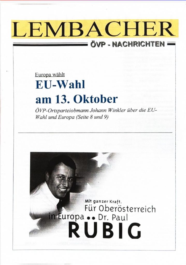 Gemeindezeitung Lembach September 1996